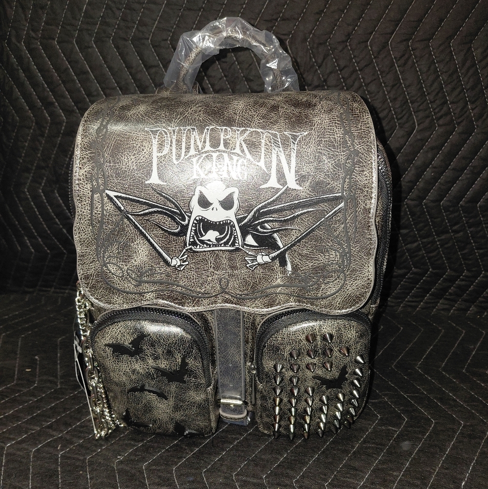 Nitemare Before Christmas( Pumkin King)Black Backpack